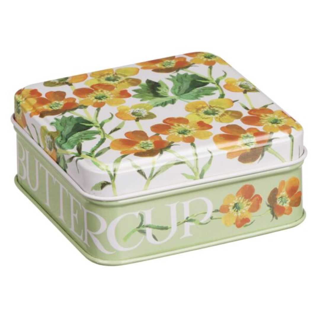 Emma Bridgewater Flowers Buttercup Small Square Pocket Tin
