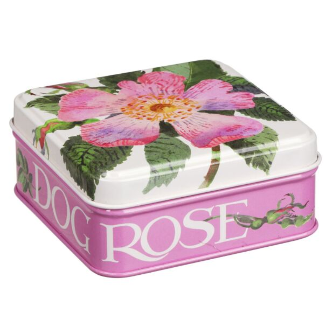 Emma Bridgewater Flowers Dog Rose Small Square Pocket Tin