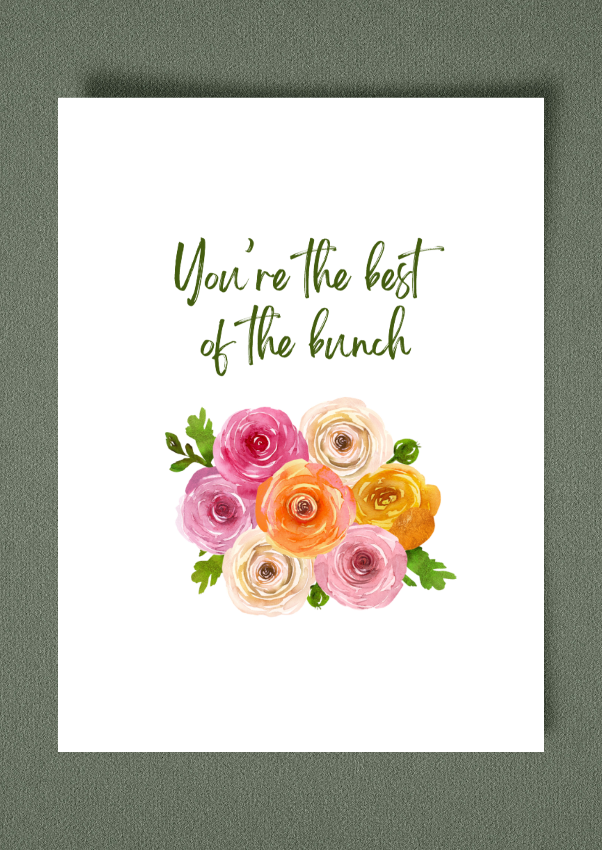 Best of The Bunch Greeting Card