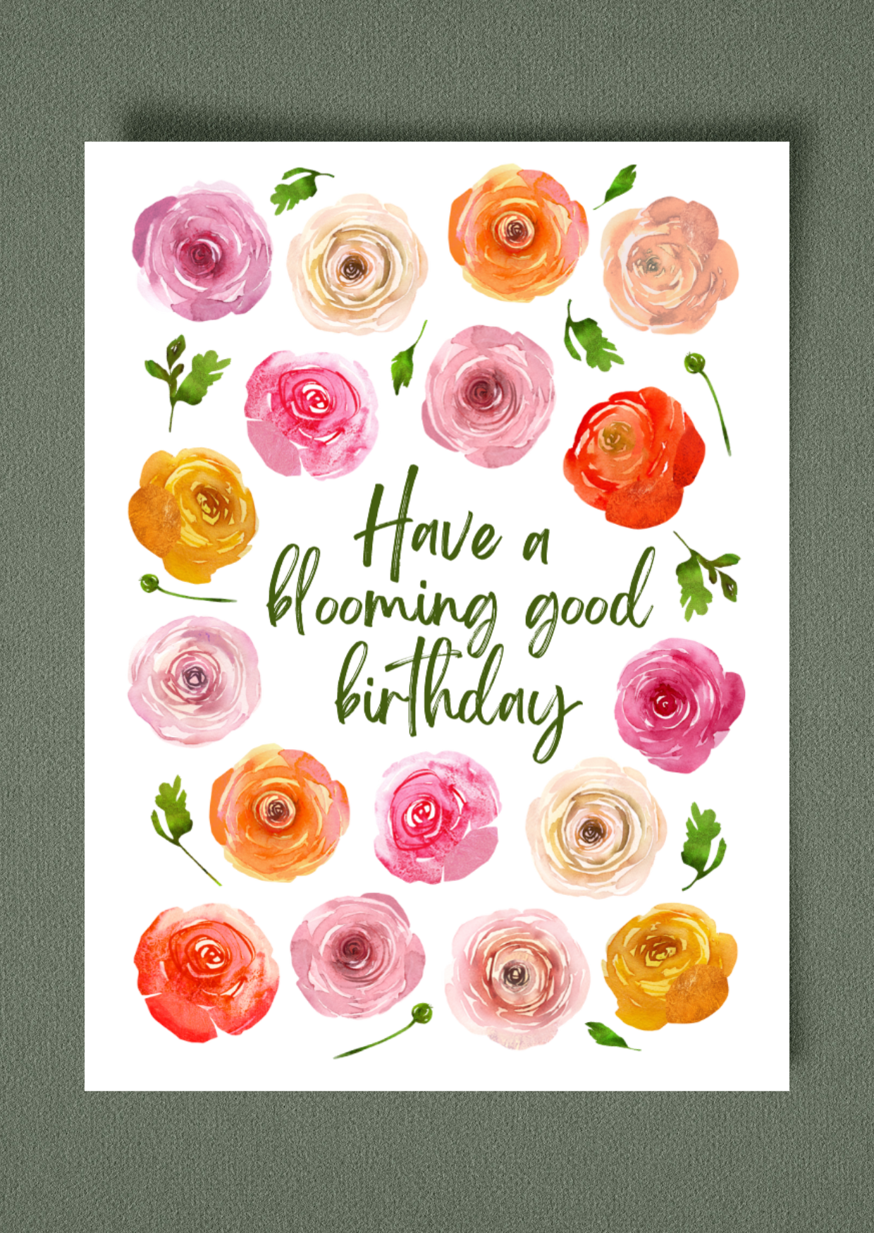 Blooming Good Birthday Greeting Card