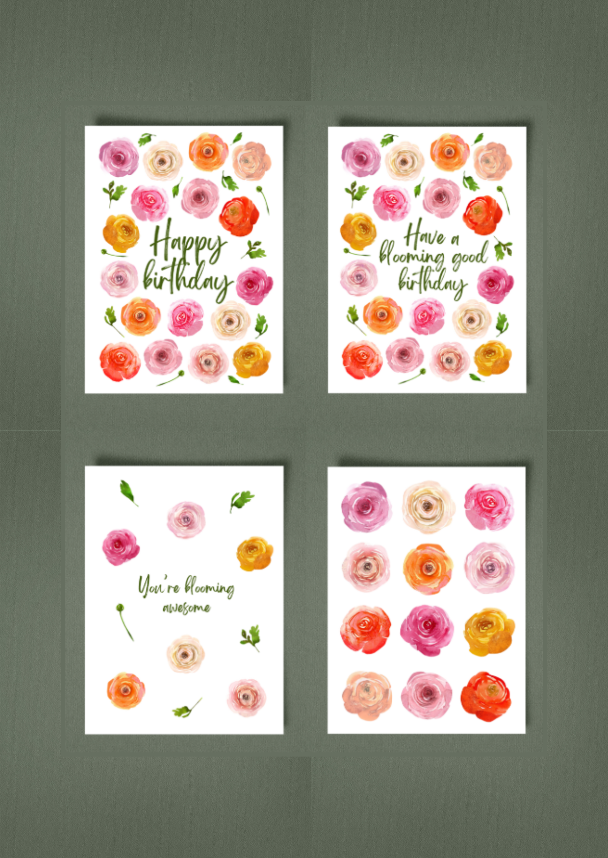 Blooming Birthday Greeting Card Box Set