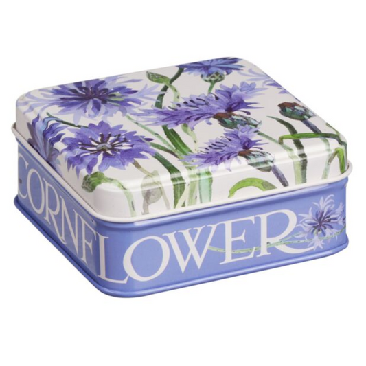 Emma Bridgewater Flowers Cornflower Small Square Pocket Tin