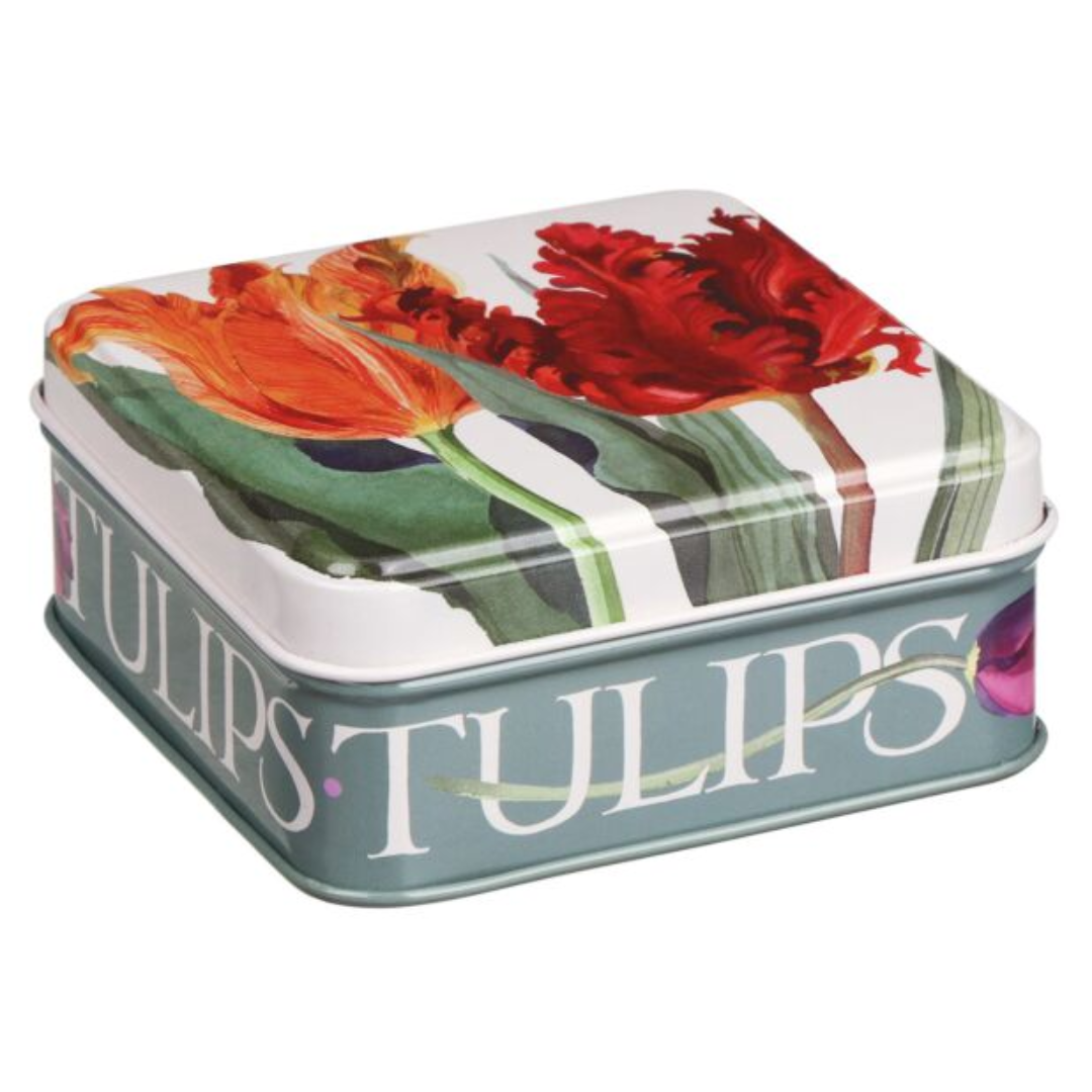 Emma Bridgewater Flowers Tulip Small Square Pocket Tin