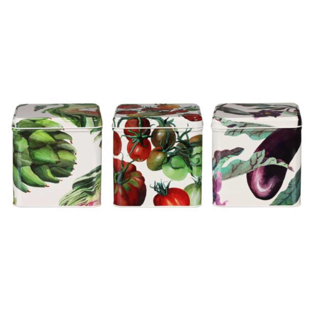 Emma Bridgewater Vegetable Garden Set of 3 Square Tins