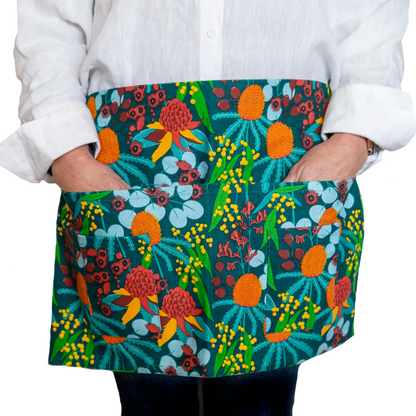 Gardeners Waist Apron Native Florals