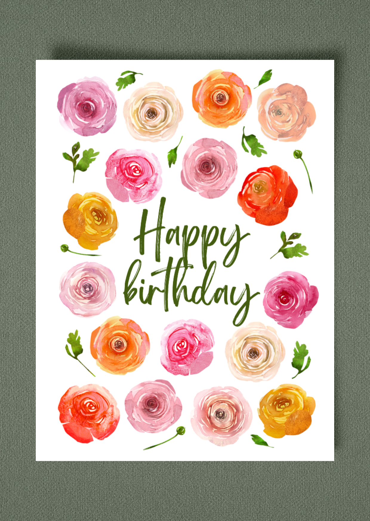 Happy Birthday Greeting Card