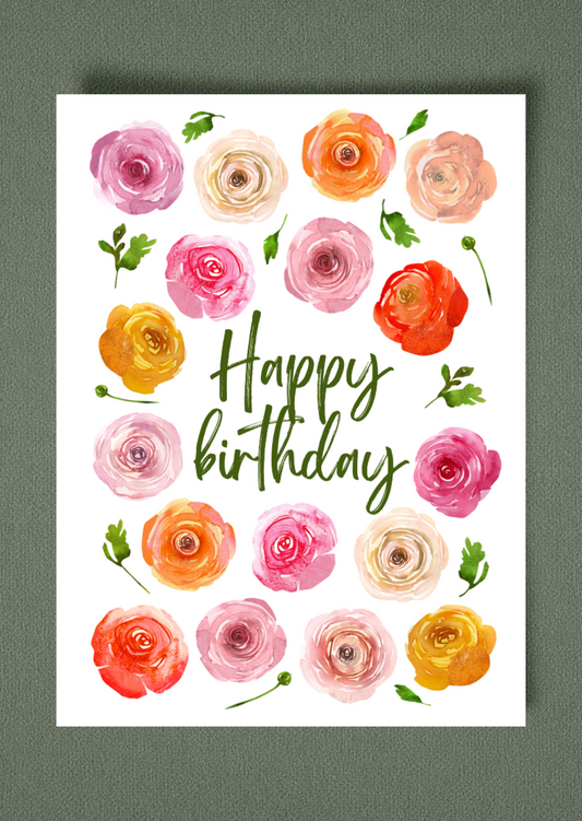 Happy Birthday Greeting Card