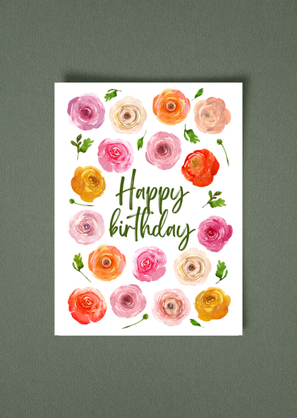 Happy Birthday Greeting Card