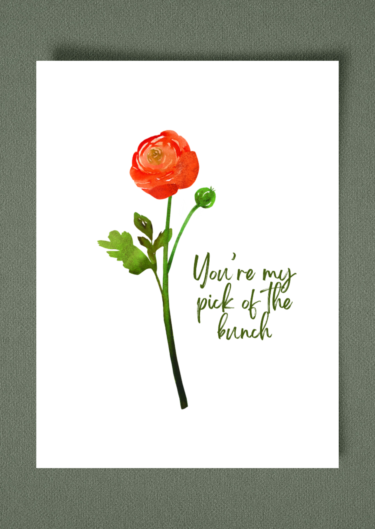 Pick of The Bunch Greeting Card