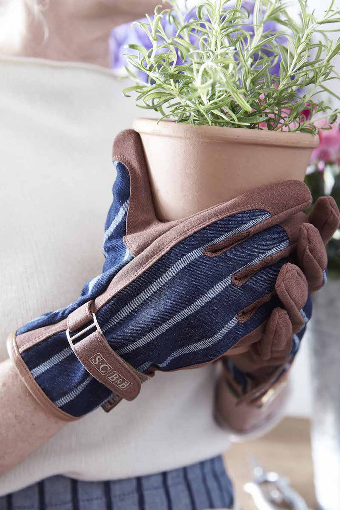 Sophie Conran - Striped Glove (Navy)