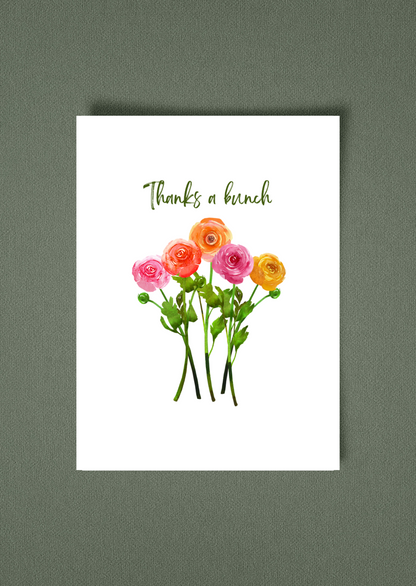 Thanks a Bunch Greeting Card