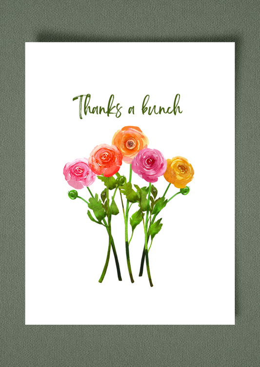 Thanks a Bunch Greeting Card